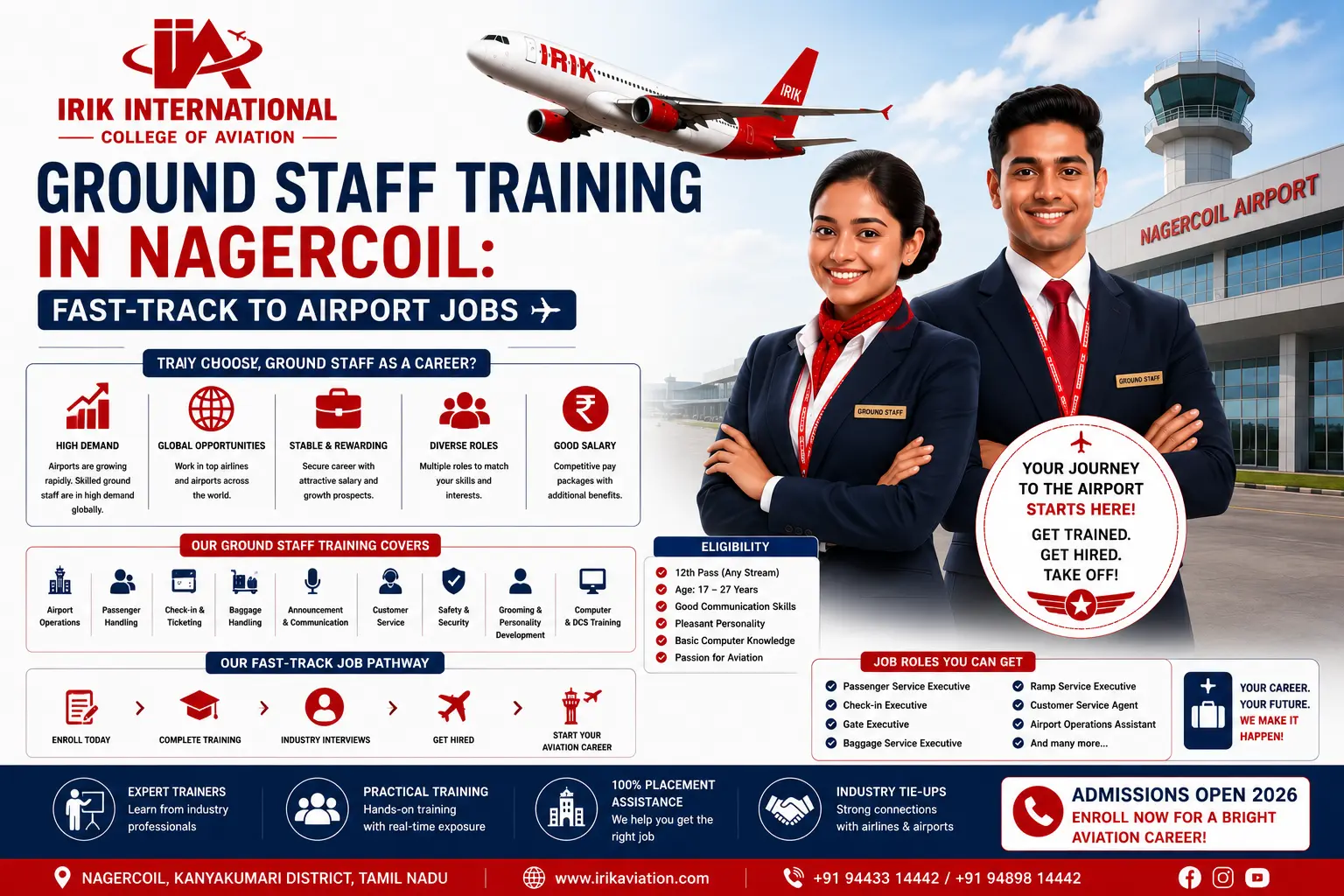 Ground Staff Training in Nagercoil: Fast-Track to Airport Jobs